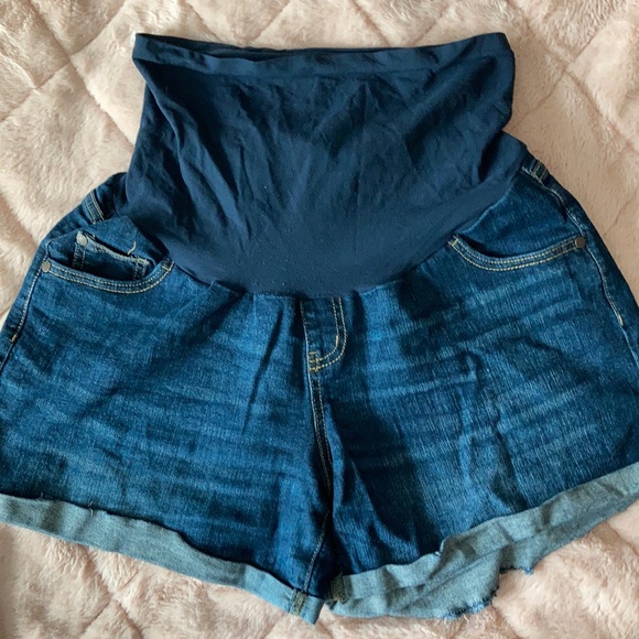Indigo Blue maternity jean shorts - Picture 1 of 3